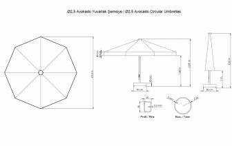 Зонт профессиональный Ø2.5 м-thumbs-Фото3