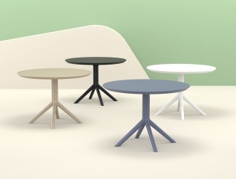 Стол пластиковый Sky Table Ø105, бежевый, Ø1050х740 мм