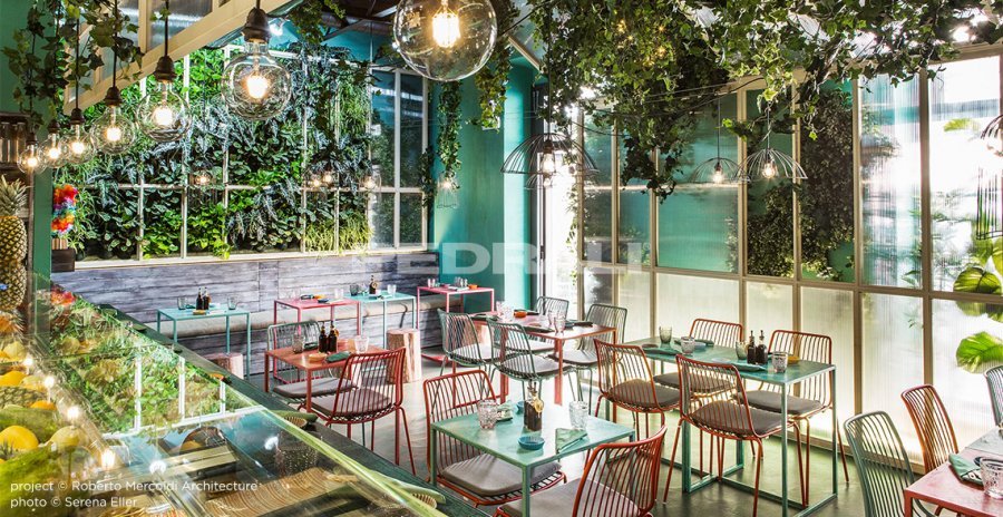 Стул металлический PEDRALI Nolita красный