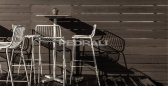 Стул металлический барный PEDRALI Nolita белый