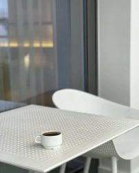 Стол пластиковый Sky Table 80, белый, 800х800х740 мм