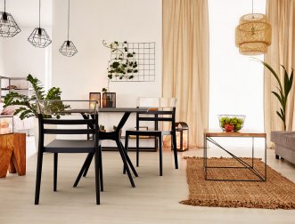 Стол пластиковый Air Table 80, черный, 800х800х740 мм