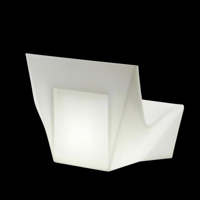 Лаунж-стул пластиковый светящийся Kami Ichi Lighting