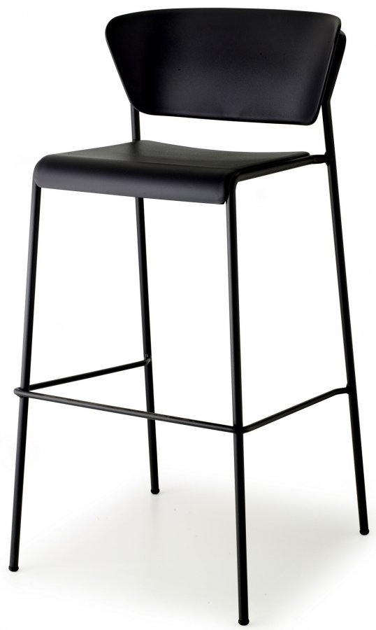 Стул барный пластиковый Scab Design Lisa Technopolymer черный
