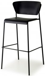 Стул барный пластиковый Scab Design Lisa Technopolymer черный