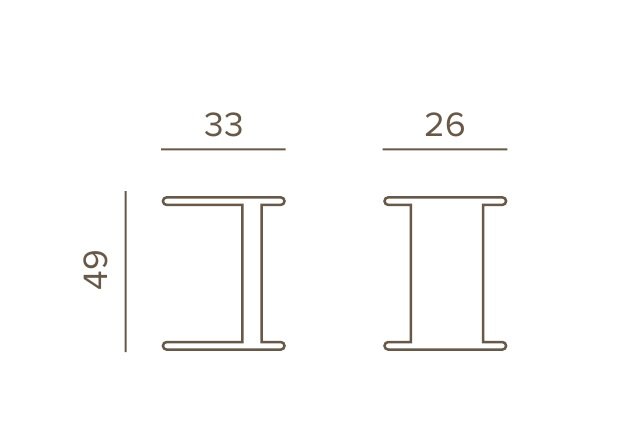 Столик деревянный для лежака Rule Teak