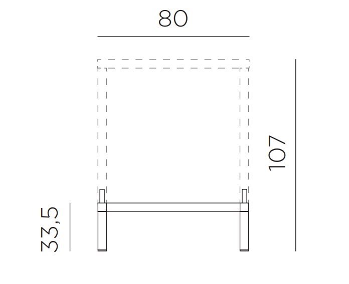 Комплект для увеличения высоты стола Kit Cube 80 High