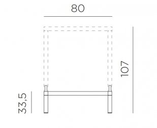 Комплект для увеличения высоты стола Kit Cube 80 High