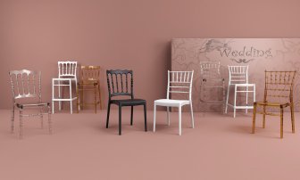 Стул пластиковый барный Siesta Contract Opera Bar 75 белый