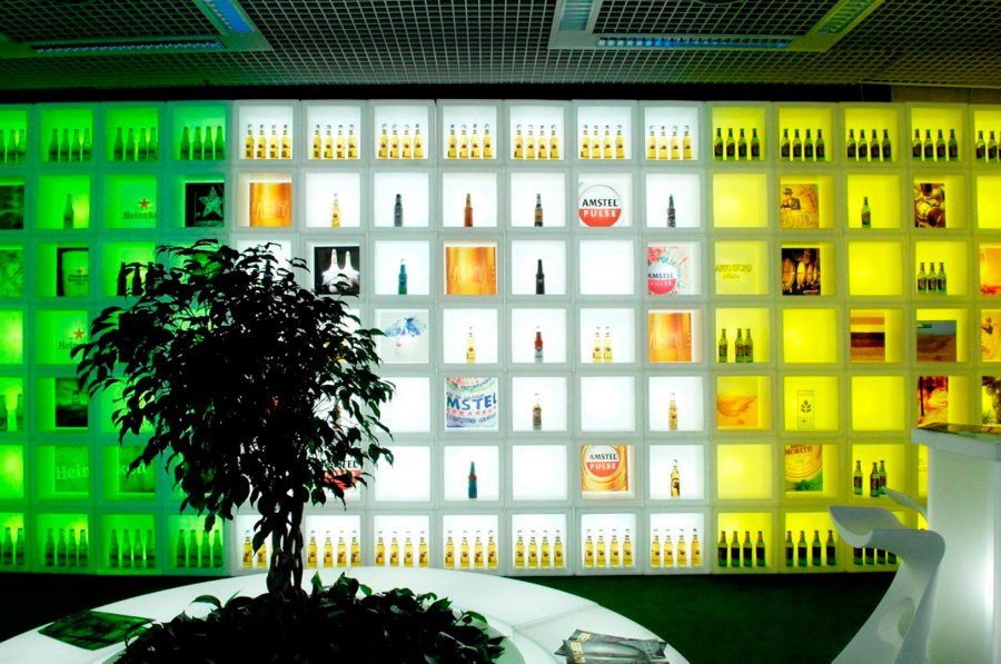 Куб открытый пластиковый светящийся Open Cube 45 Lighting