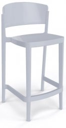 Стул пластиковый полубарный Gaber Abuela Stool 67 жемчужно-серый