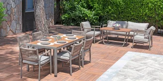Кресло плетеное с подушками EOS