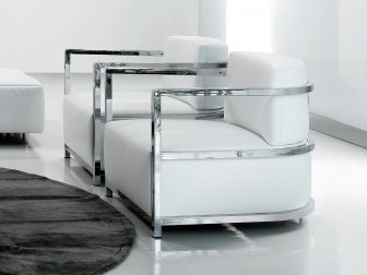 Кресло металлическое с обивкой Isotta