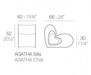 Кресло пластиковое Agatha Basic