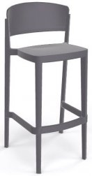 Стул пластиковый барный Gaber Abuela Stool 77 серый