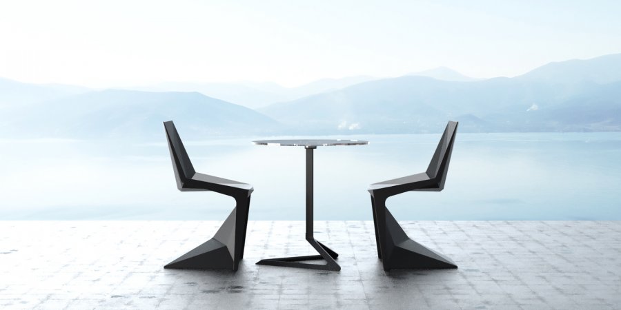 Стул пластиковый Vondom Voxel Basic черный
