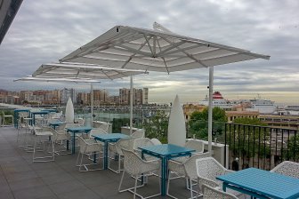 Зонт профессиональный 3х3 м Talento Steel Split