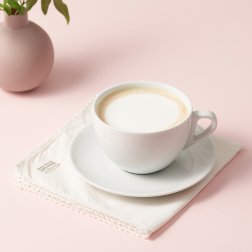 Блюдце фарфоровое для чашки латте