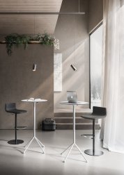 Стул барный с обивкой Kastel Kimbox хром