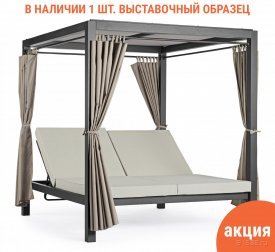 Шатер с лежаками Enigma, антрацит, тортора
