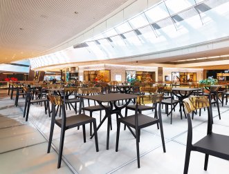 Стол пластиковый Air Table 80, черный, 800х800х740 мм