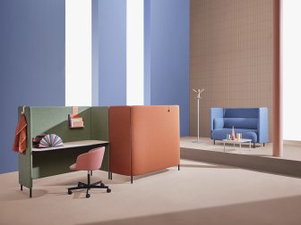 Диван двухместный мягкий с перегородкой Buddy Hub