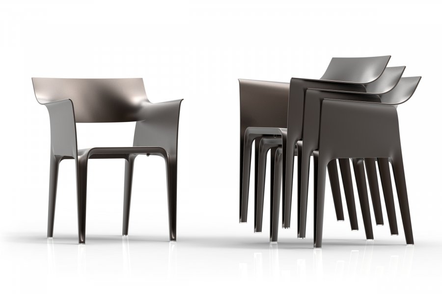 Кресло пластиковое Vondom Hidra Basic черный