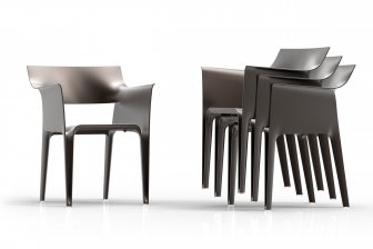 Кресло пластиковое Vondom Hidra Basic черный
