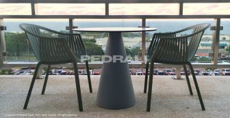 Кресло пластиковое PEDRALI Tatami зеленый