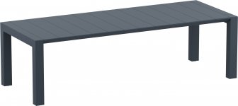 Стол пластиковый раздвижной Vegas Table XL, темно-серый, 2600-3000х1000х750 мм