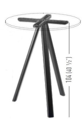 Подстолье металлическое барное Norman 3-Pod