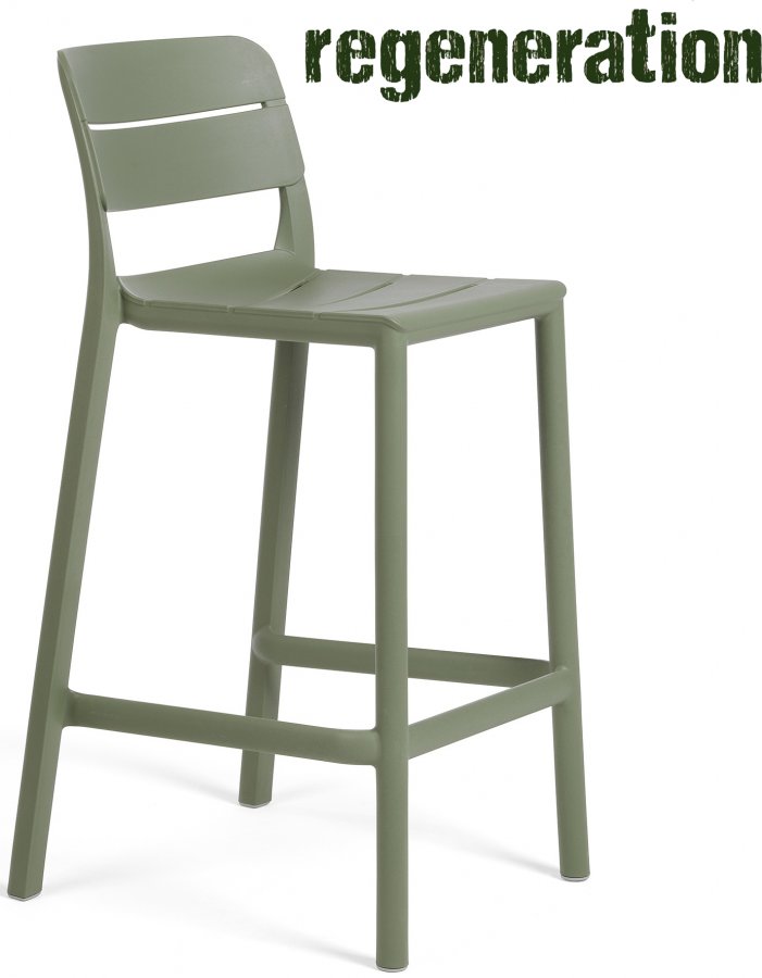 Стул пластиковый полубарный Cassia Stool Mini кактус