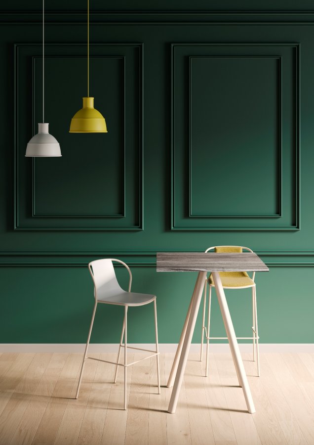 Стул пластиковый барный Gaber Kasia Stool 76 бежевый