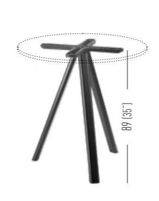 Подстолье металлическое Norman 3-Pod