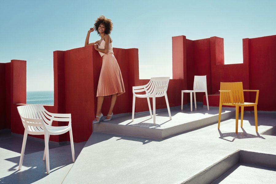 Лаунж-кресло пластиковое Vondom Spritz Basic белый