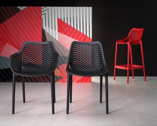 Стул пластиковый барный Siesta Contract Air Bar 75 красный