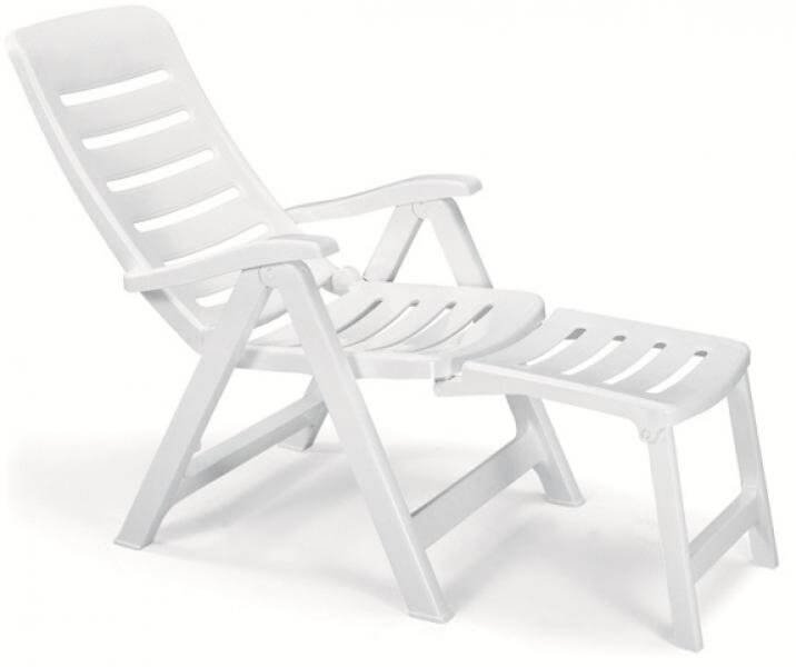 Шезлонг-лежак пластиковый Quintilla with Extension Armchair
