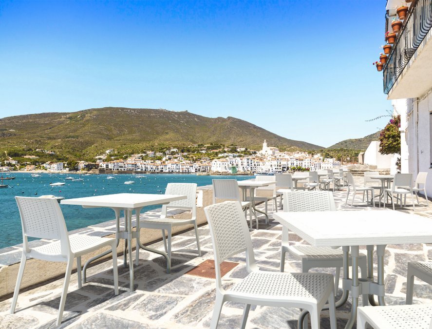 Стол пластиковый плетеный Forza Rattan 80