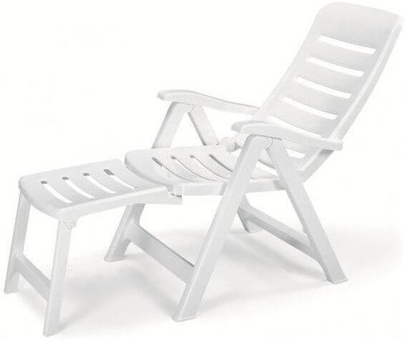 Шезлонг-лежак пластиковый Quintilla with Extension Armchair