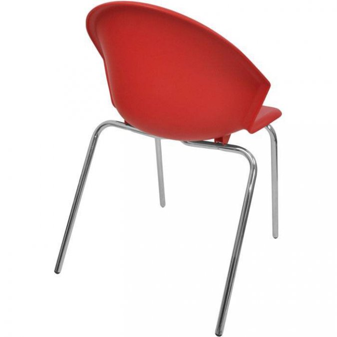 Стул пластиковый Italseat Smile-4 красный