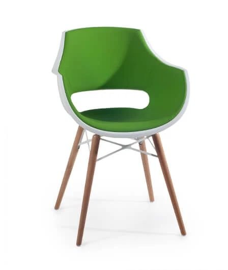 Кресло пластиковое с обивкой Opal Wox Pro Soft Beech