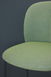 Стул барный с обивкой Scab Design Mentha Pop антрацит, зеленый