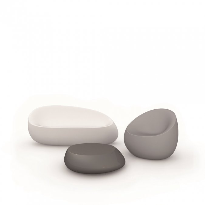 Лаунж-кресло пластиковое Stone Basic