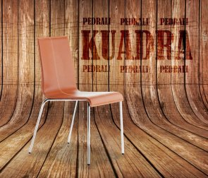 Кожаный офисный стул Kuadra, темно-рыжий