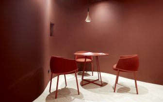 Кресло металлическое c обивкой Scab Design Koala красный