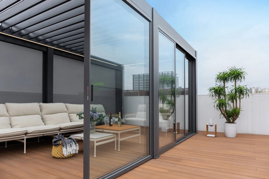 Пергола биоклиматическая 3х6 м моторизованная Tagliamento Pergola 120 Series