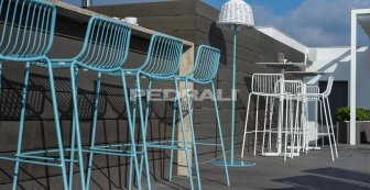 Стул металлический барный PEDRALI Nolita белый