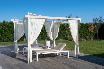 Шатер металлический со шторами Charme