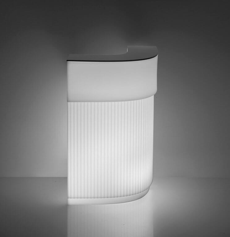 Стойка пластиковая барная светящаяся Cordiale Corner Lighting