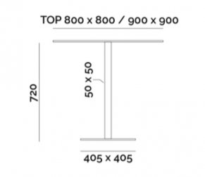 Подстолье металлическое 500Q